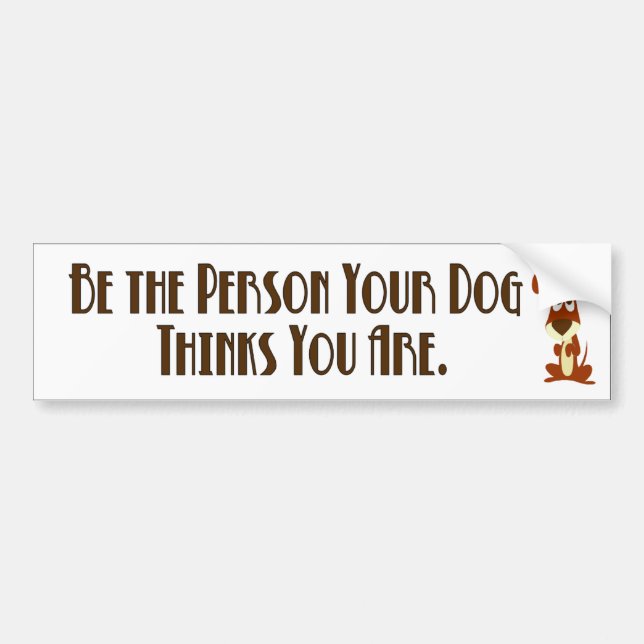 Dog Bumper Sticker (Front)