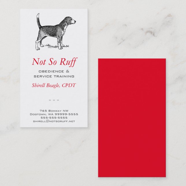 Dog Business Business Card (Front/Back)