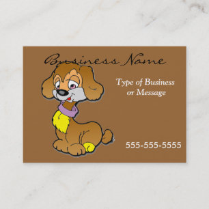 Dog Business Card Template - Cartoon