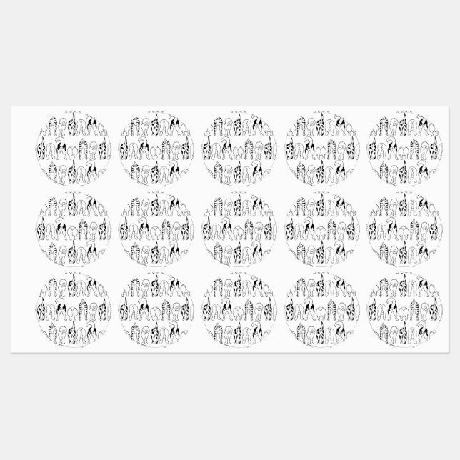 Dog Butts Pattern (Sheet)