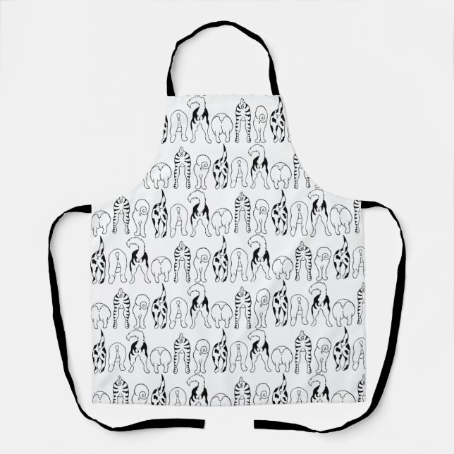 Dog Butts Pattern Apron (Front)