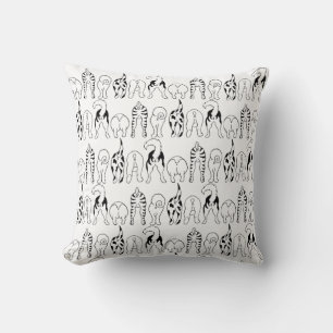 Dog Butts Pattern Cushion