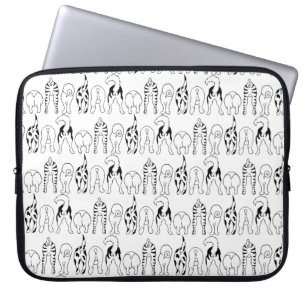 Dog Butts Pattern Laptop Sleeve