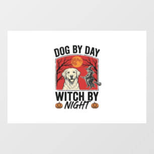 Dog By Day Witch By Night Vintage Halloween Dog De