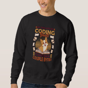 Dog Bytes Code Computer Joke Programming 1 Sweatshirt
