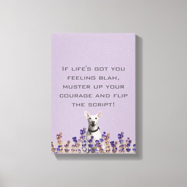 Dog Calendar Canvas Print (Front)
