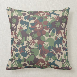 Dog Camouflage Pattern Cushion
