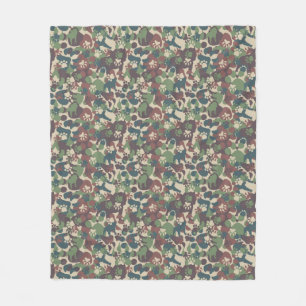 Dog Camouflage Pattern Fleece Blanket