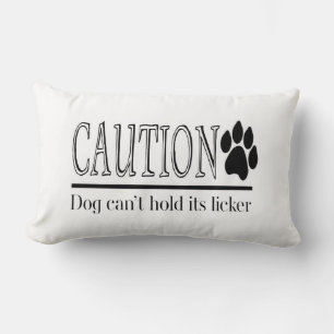 Dog can't hold its licker lumbar cushion