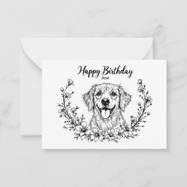 Dog card for mum. (Front)