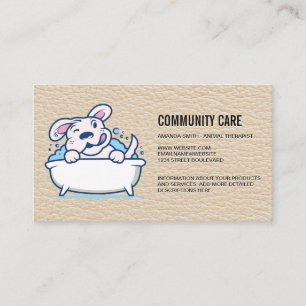 Dog Care Dog Wash Business Card