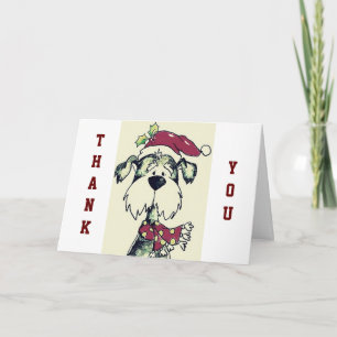 DOG CARE GIVER'S CHRISTMAS AND THANK YOU HOLIDAY CARD