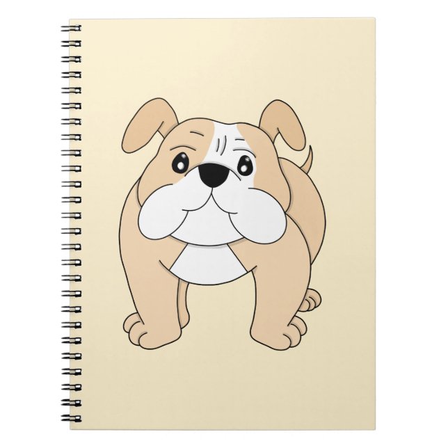 Dog Cartoon Amazing Bulldog Notebook (Front)