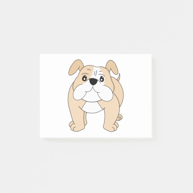 Dog Cartoon Amazing Bulldog Post-it Notes (Front)