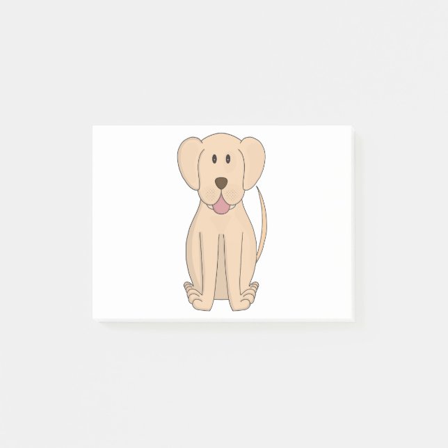 Dog Cartoon Amazing Labrador Retriever Post-it Notes (Front)