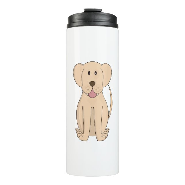 Dog Cartoon Amazing Labrador Retriever Thermal Tumbler (Front)