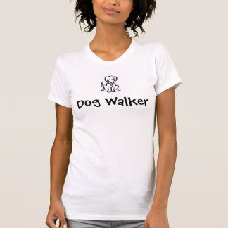 dog cartoon logo, Dog Walker - Customised T-Shirt