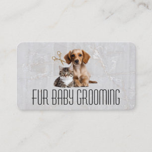 Dog Cat Animal Grooming Scissors Business Card