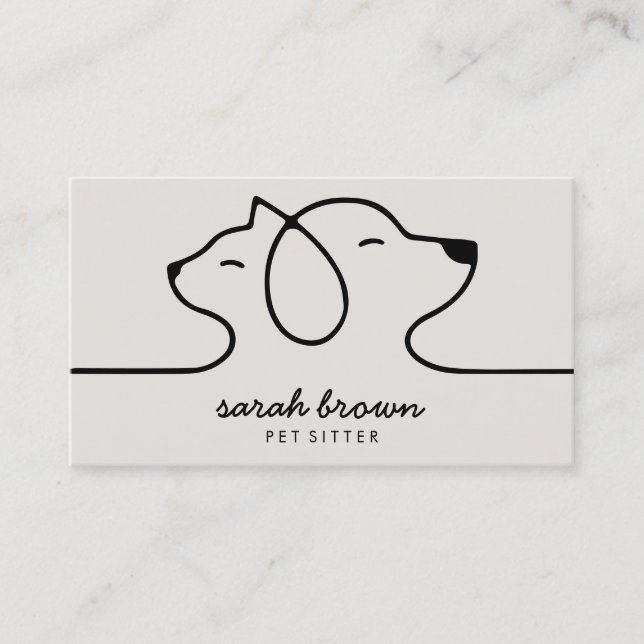 Dog Cat Boutique Pet Toy Store Business Card (Front)