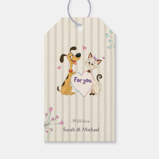 Dog & Cat Gender Reveal Gift Tags