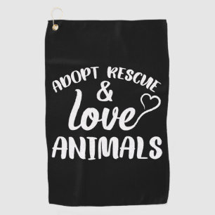 Dog Cat Golf Towel