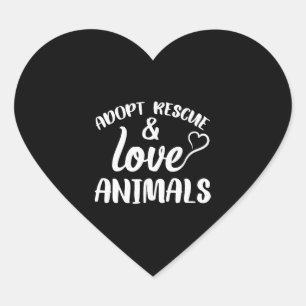 Dog Cat Heart Sticker