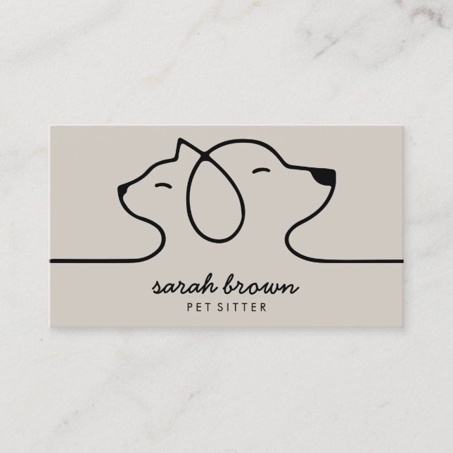 Dog Cat Pet Treats Bakery Business Card (Front)
