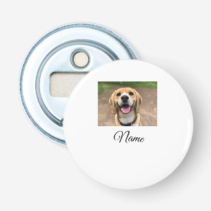 Dog cat photo add pet name cu custom personalised bottle opener