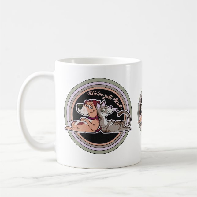 Dog Cat Relationship Coffee Mug (Left)