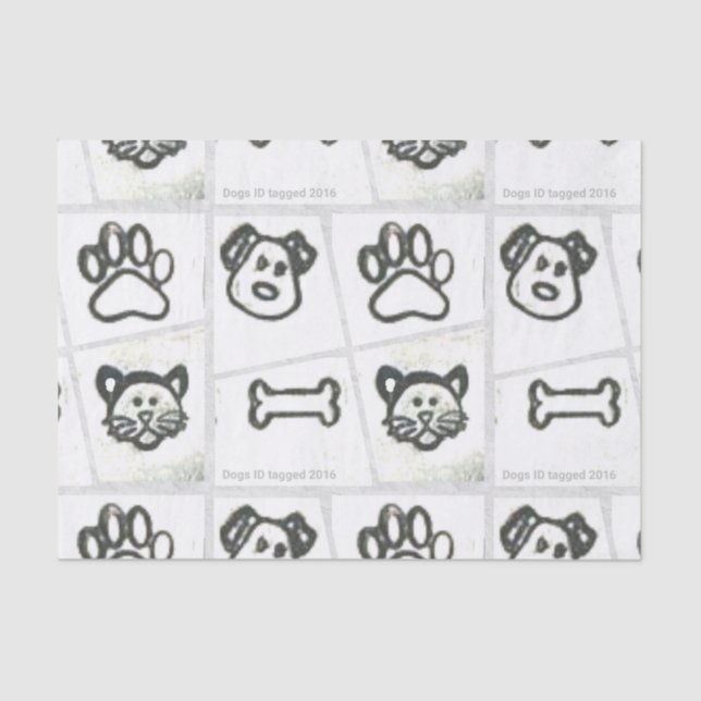 Dog & Cat Tissue Paper (Front)