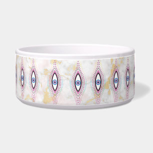 Dog Cat water food bowl design eye