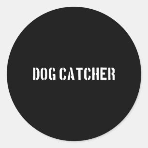 Dog Catcher Halloween Costume Classic Round Sticker