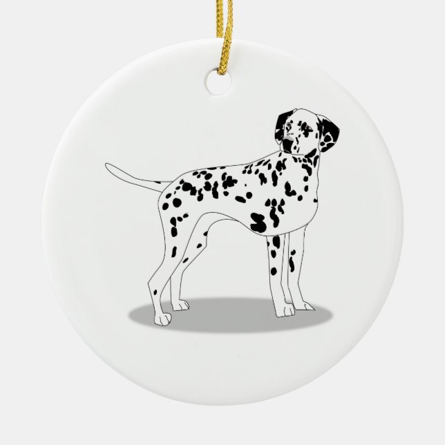 Dog Ceramic Tree Decoration (Front)