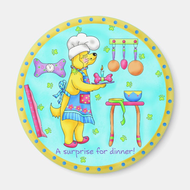 Dog Chef Magnet (Front)