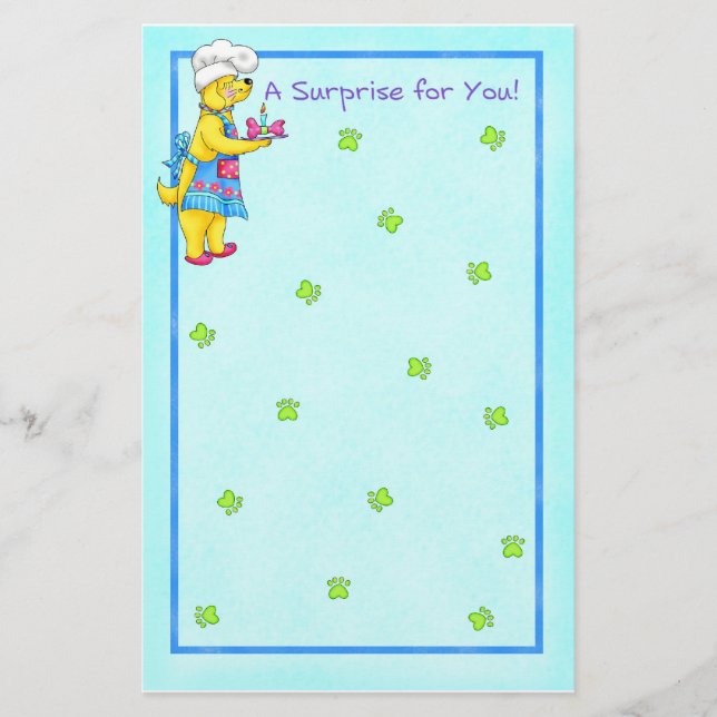 Dog Chef Stationery (Front)