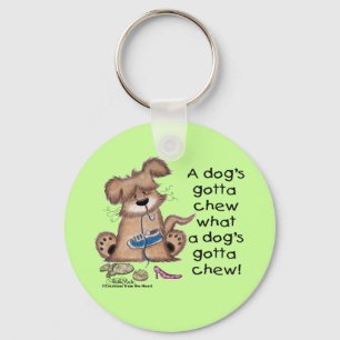 Dog Chews Shoes Key Ring