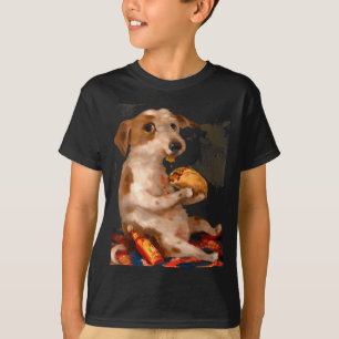 Dog Chill With Taco Vintage Funny Dog Taco Whimsic T-Shirt