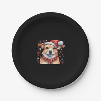 Dog chrismes Classic T-Shirt Paper Plate