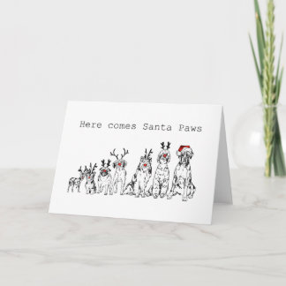 Dog Christmas Card - blank inside