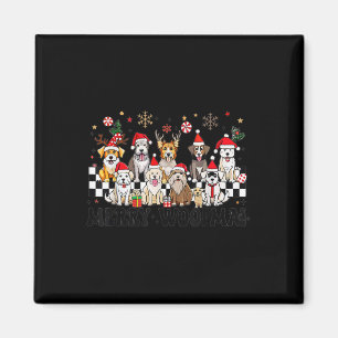 Dog Christmas Merry Woofmas Dog Lover New Year  Magnet
