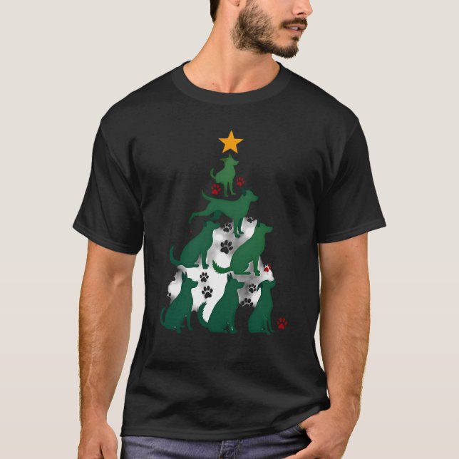 Dog Christmas Tree Shirt - Dog Christmas (2) (Front)