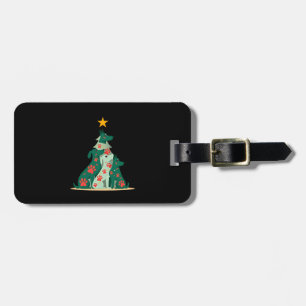 Dog Christmas Tree Shirt - Dog Christmas (3) Luggage Tag