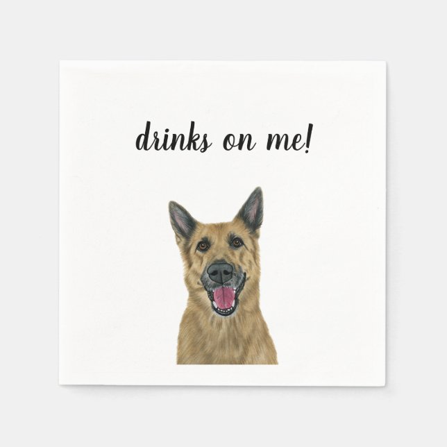 Dog Cocktail Napkins (Front)