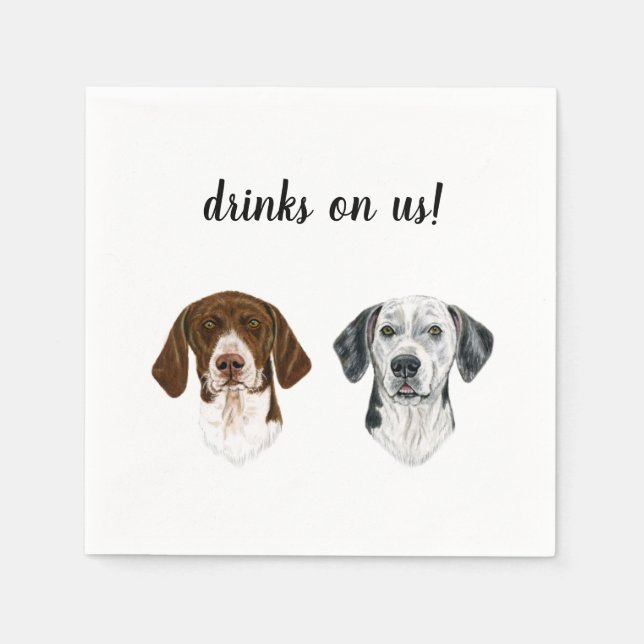 Dog Cocktail Napkins (Front)