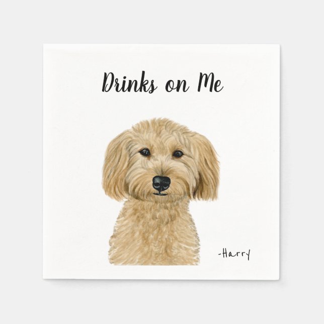 Dog Cocktail Napkins (Front)