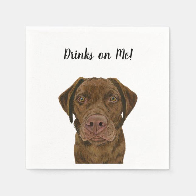 Dog Cocktail Napkins (Front)