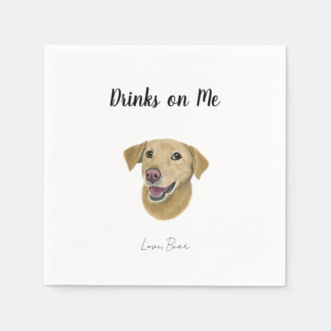 Dog Cocktail Napkins (Front)