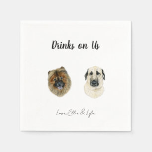 Dog Cocktail Napkins