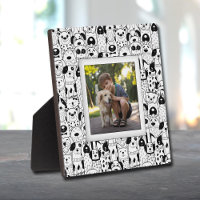 Dog Collage Frameless Photo Easel Back