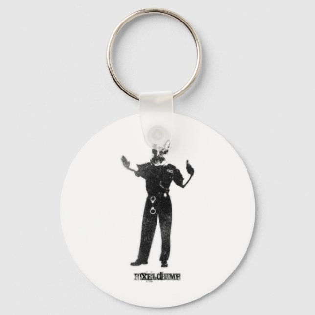 Dog Cop Key Ring (Front)
